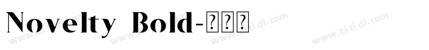 Novelty Bold字体转换